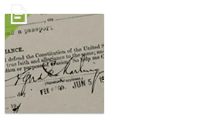See the signature on your father's first passport