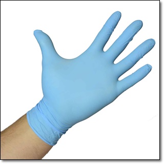 Nitrile Gloves - BLUE 