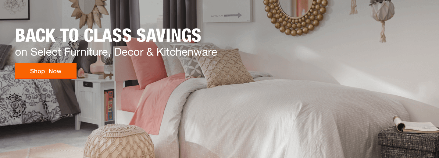 Back To Class Savings. on Select Furniture, Decor & Kitchenware