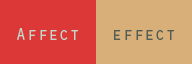 Affect vs Effect