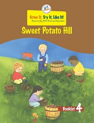 illustration of children picking sweet potatoes