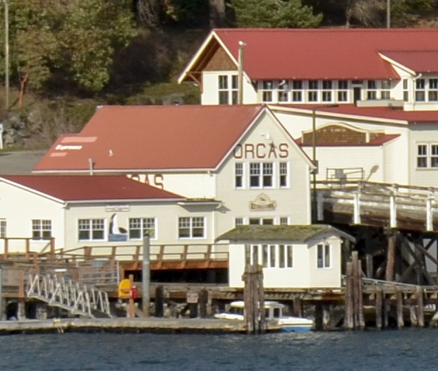 View of Orcas Island ferry terminal