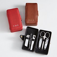 Leather Travel Manicure Kit