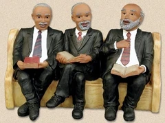 Church Pew - Deacons Board - figurine