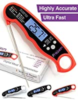 Digital Instant Read Meat Thermometer - Best Meat Thermometer for Cooking, Waterproof with Backlight. Food Thermometer...