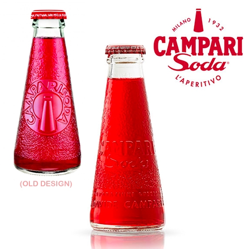 The iconic Campari Soda gets a redesign/upgrade... different, but still lovely and adorable.