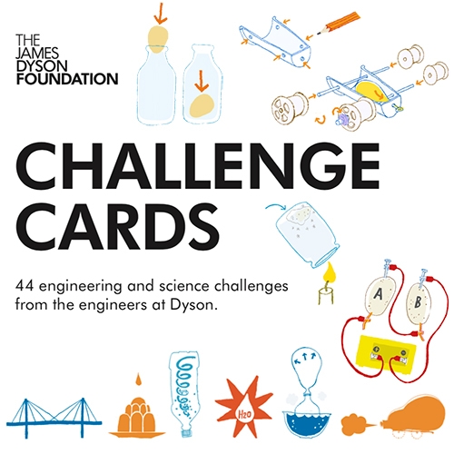 The James Dyson Foundation CHALLENGE CARDS! 44 engineering and science challenges (for kids) from the engineers at Dyson - lots of familiar experiments with fun simple instructions, illustrations, and explanations/videos.