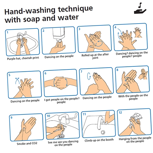 WashYourLyrics.com will "Generate hand washing infographics based on your favorite song lyrics" - Anything to get everyone washing their hands more/better?