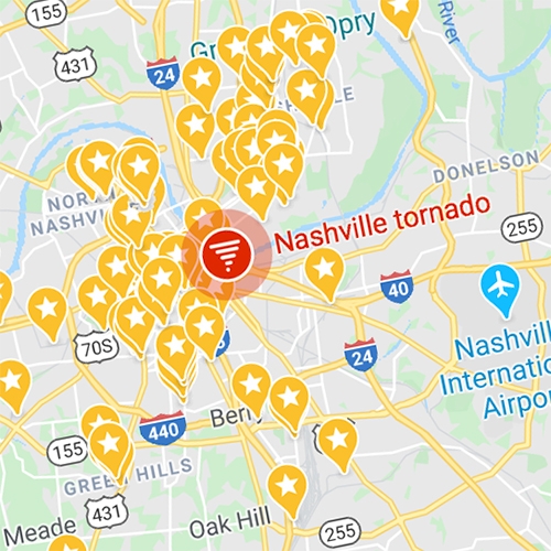 TORNADO! Our hearts go out to Nashville (our other home) and those impacted throughout TN. The devastation in East Nashville especially has been extra hard to stomach, but now it's time to clean up, pull together, and rebuild!