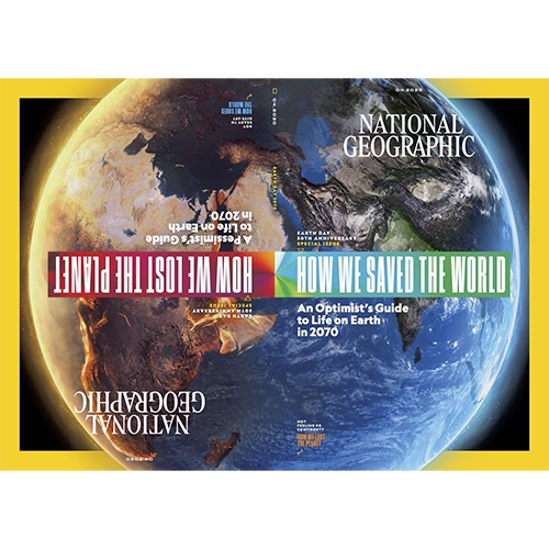National Geographic's April 2020 Earth Day issue features their first double cover - It's Nice That interview: "National Geographic’s creative director explains the Optimism vs Pessimism issue"