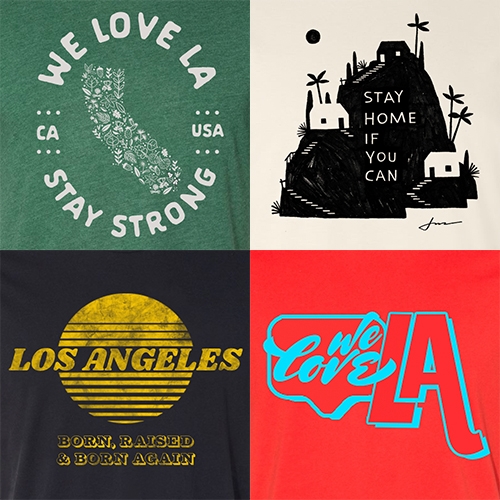 WE LOVE LA is a growing collection of limited edition tshirts supporting LA partners by Family Industries 